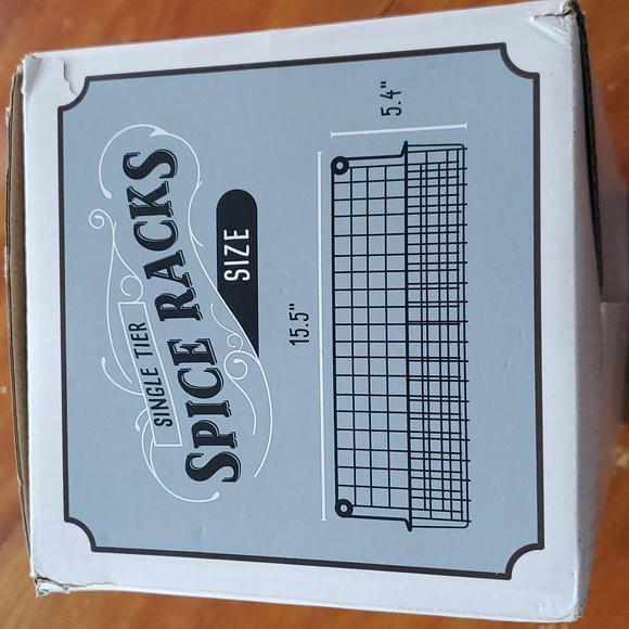 Zicoto farmhouse spice racks single tier set of 4 - Picture 3 of 5